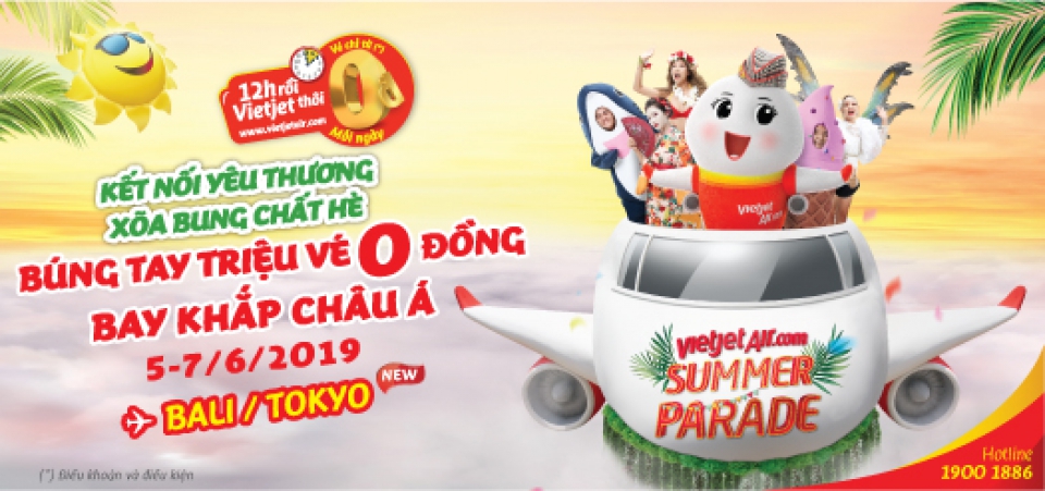 TRIỆU VÉ 0 ĐỒNG BAY KHẮP Á CHÂU